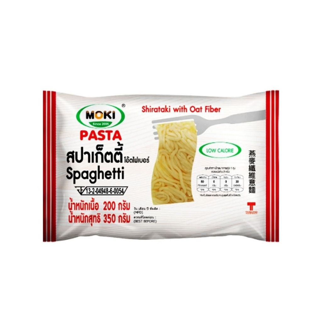 โมคิ สปาเก็ตตี้โอ๊ตผสมบุก(Moki Oat Fiber Spaghetti with Konjac 350g.)