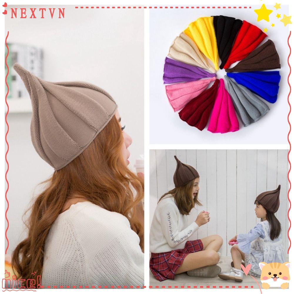 รุธนิสซี หมวกถักผู้หญิง,สีทึบบิดดอกไม้เสื้อสวมหัวหมวก,ผู้หญิงแฟชั่นถนนแฟชั่นสบายๆหลวมพอดีหิมะหมวกสกีฤดูใบไม้ร่วงฤดูห
