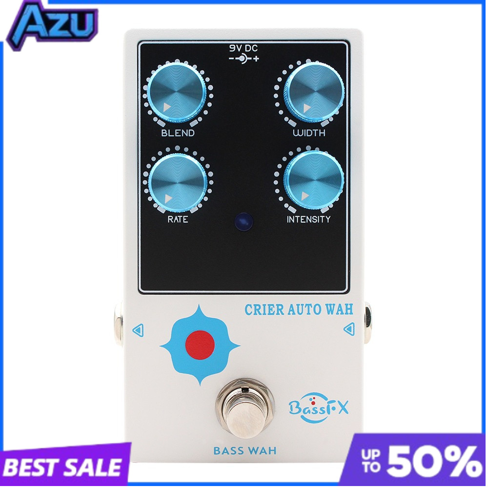 Fanmuzk Crier Auto WAH Bass Pedal Compact Wah Effect Pedal พร้อมการควบคุม BIAS
