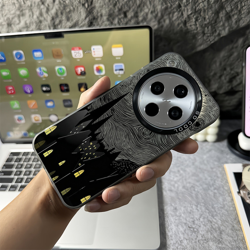 Starry Sky Micro Frosted Hardเคสโทรศัพท์สําหรับOppoค้นหาX9 Ultra X9 Pro X8 Ultra X8 Pro X8S + X7 Ult