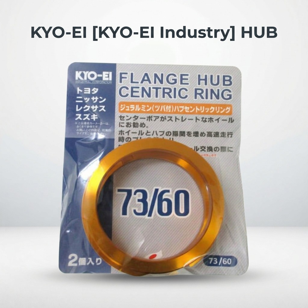 KYO-EI [KYO-EI Industry] HUB CENTRIC RING 73mm 73mm/60mm U7360 gold | วงแหวนศูนย์กลางดุม 73 ชุด 2 ชิ