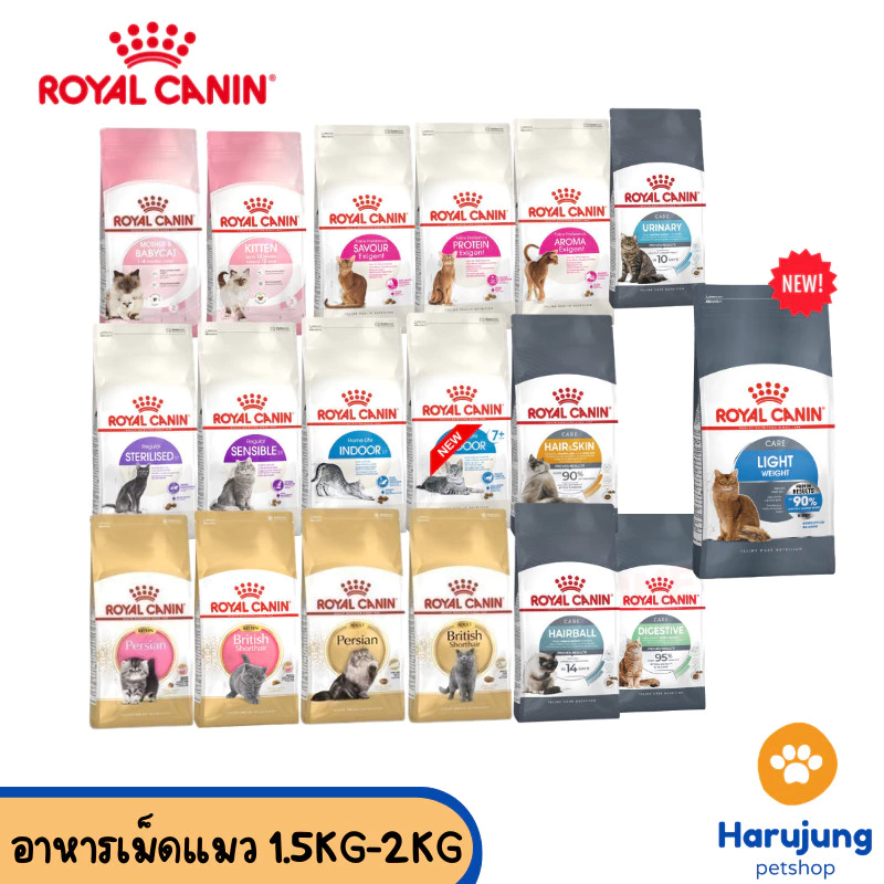 Royal canin รอยัล คานิน อาหารเม็ด สำหรับแมว ขนาด 1.5-2kg