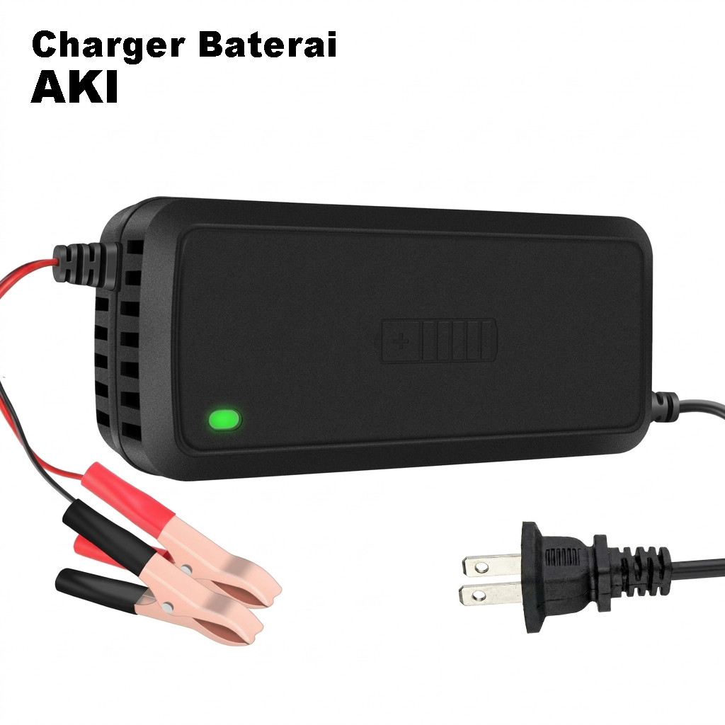 เครื่องชาร์จแบตเตอรี่อัตโนมัติอัจฉริยะ 12V 5A สําหรับรถยนต์และรถจักรยานยนต์ - 12V5A
