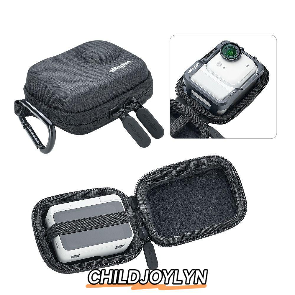 CHILDJOYLYN Camera Mini Body Bag, กระเป๋าเก็บป้องกันแบบพกพา, ที่จัดระเบียบกันกระแทกน้ําหนักเบาสําหรับ Insta360 GO Ultra Camera Accessories