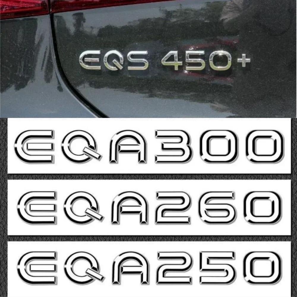 ป้ายตัวอักษร ABS 3D รถยนต์เหมาะสําหรับ Mercedes-Benz 4MATIC EQC 53EQS 450EQS 450EQA 300QB350 อุปกรณ์