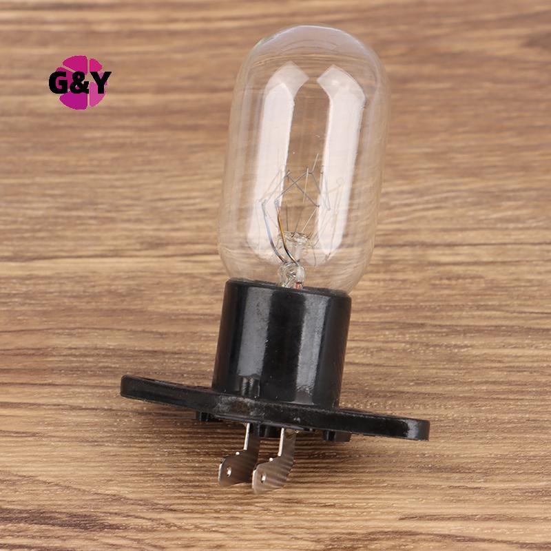 G&Y 1 PC 4.8 มม.Soet เท้า Bent 220V 15-20W เตาอบไมโครเวฟหลอดไฟตู้เย็นหลอดไฟผู้ถือเปลี่ยน Universal