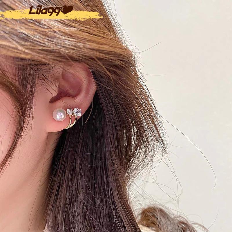 ต่างหูมุกเข็มสำหรับผู้หญิง-ของขวัญสำหรับวันเกิดของหญิงสาว/คริสต์มาส/ปีใหม่