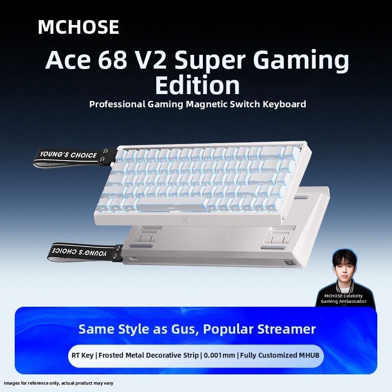MCHOSE Ace 68 V2 Super Competitive Edition Professional ระดับ Esports Magnetic Axis Mechanical Keybo
