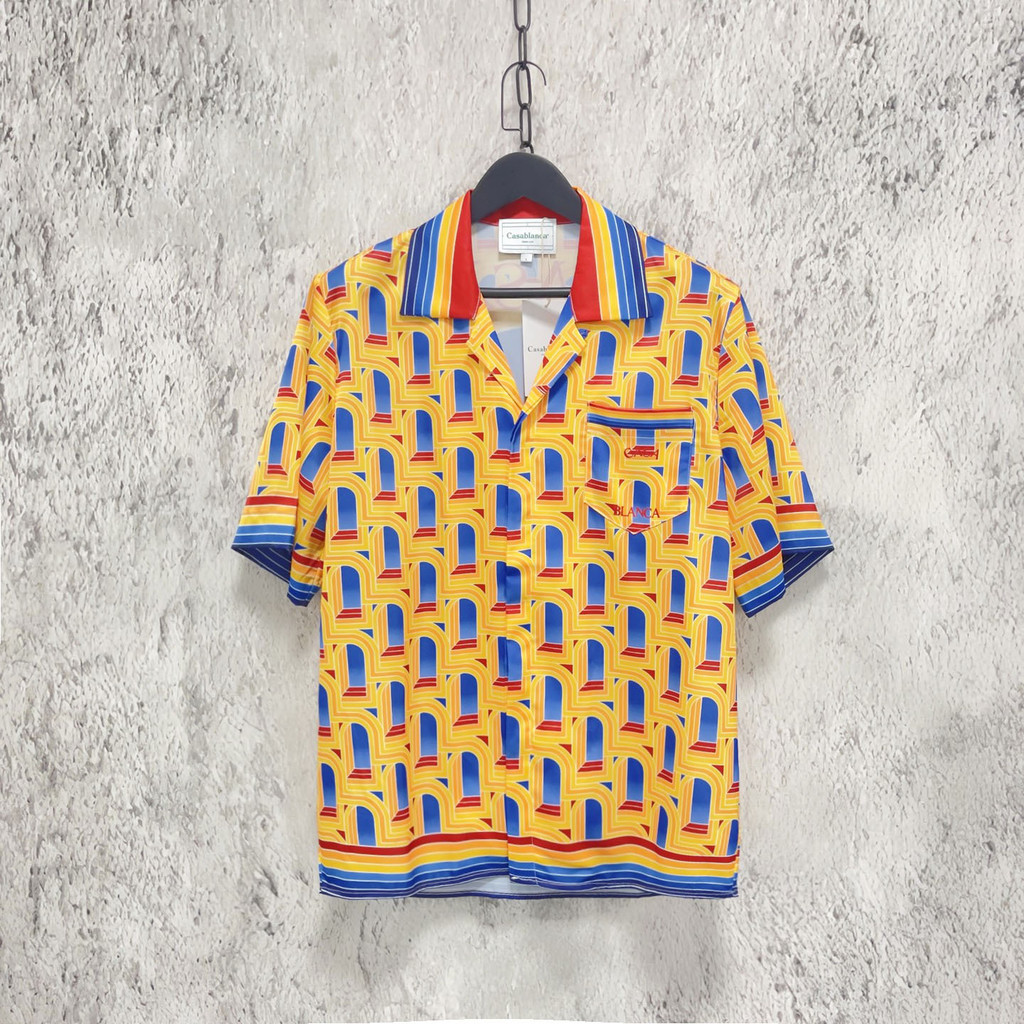 ZPW0 CASABLANCA Hawaiian-style vacation shirts for men and women couples