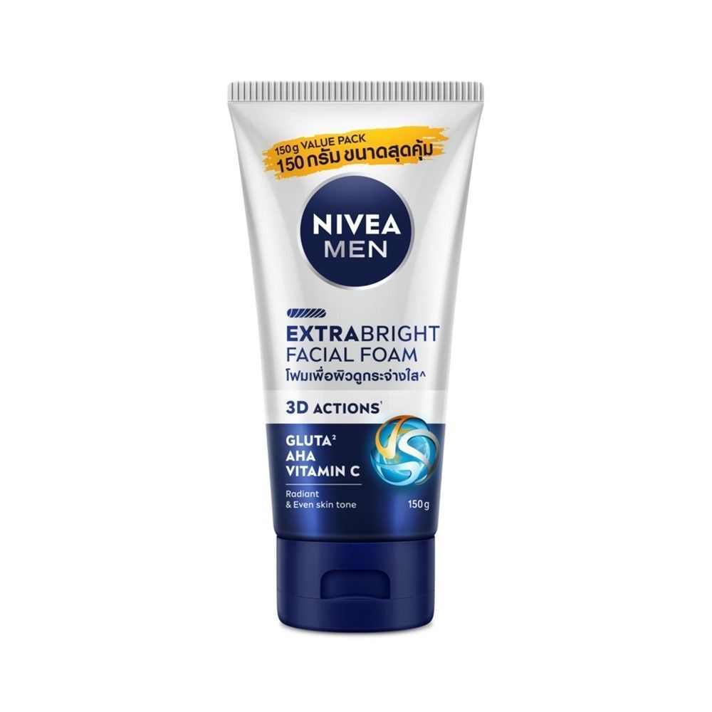 นีเวียเมน เอ็กซ์ตร้าไวท์ โฟม 150กรัม NIVEA MEN EXTRA WHITE FOAM 150G