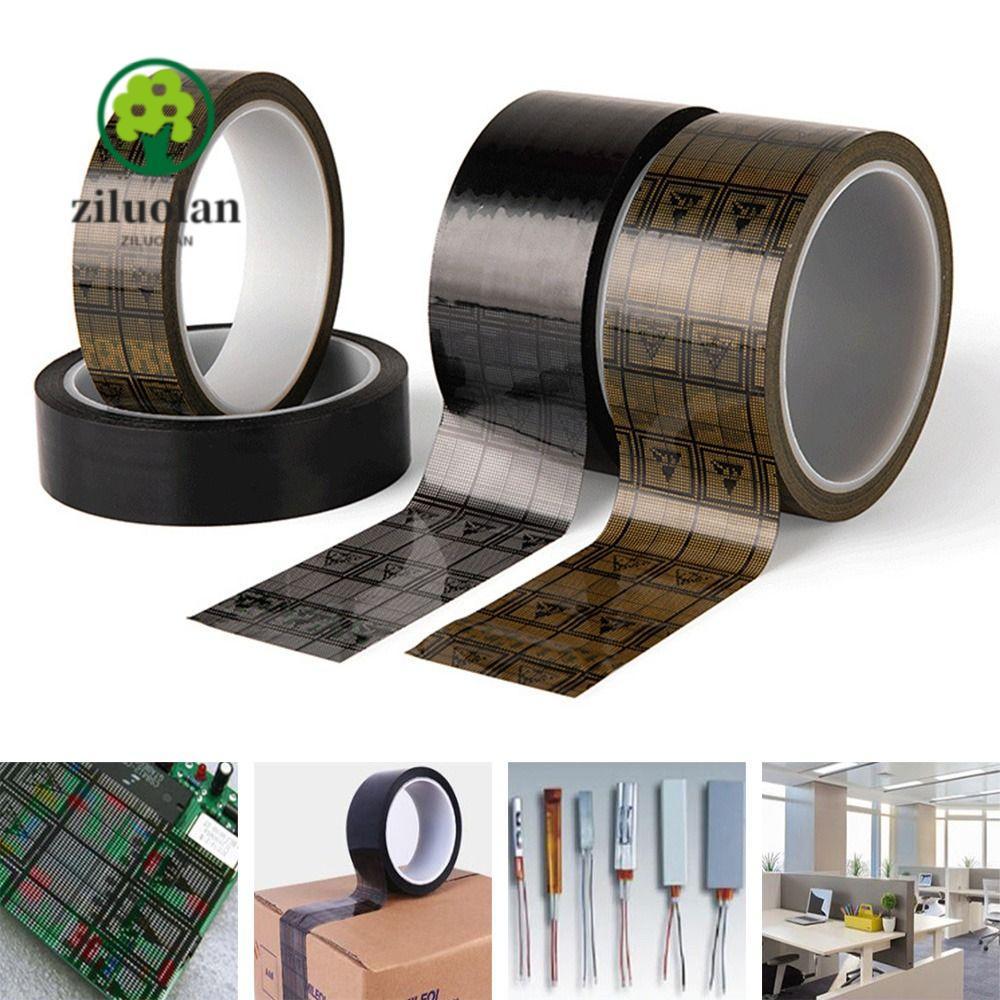 ZILUOLAN Grid เทปป้องกันไฟฟ้าสถิตเทปฟิล์มสีดําสําหรับแผงวงจรปรับปรุงบ้าน เทป ESD
