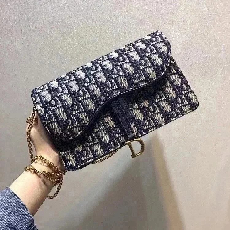 พร้อมสต็อก Presbyopic Canvas Chain Bag Messenger Bag ขนาดใหญ่