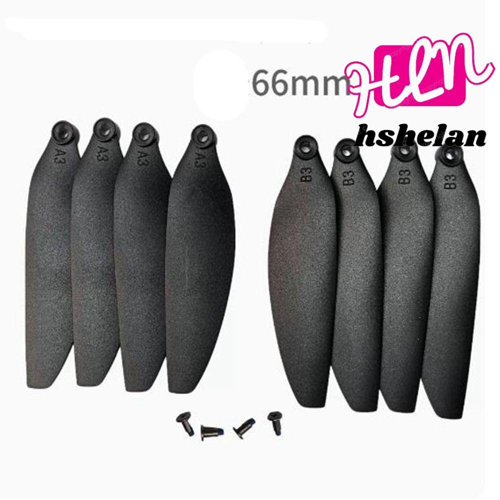 HSHELAN รีโมทคอนโทรล Drone Parts, Universal สีดําพับใบพัด,พลาสติก 58 มม./66 มม.Quadcopterอะไหล่ใบมีด