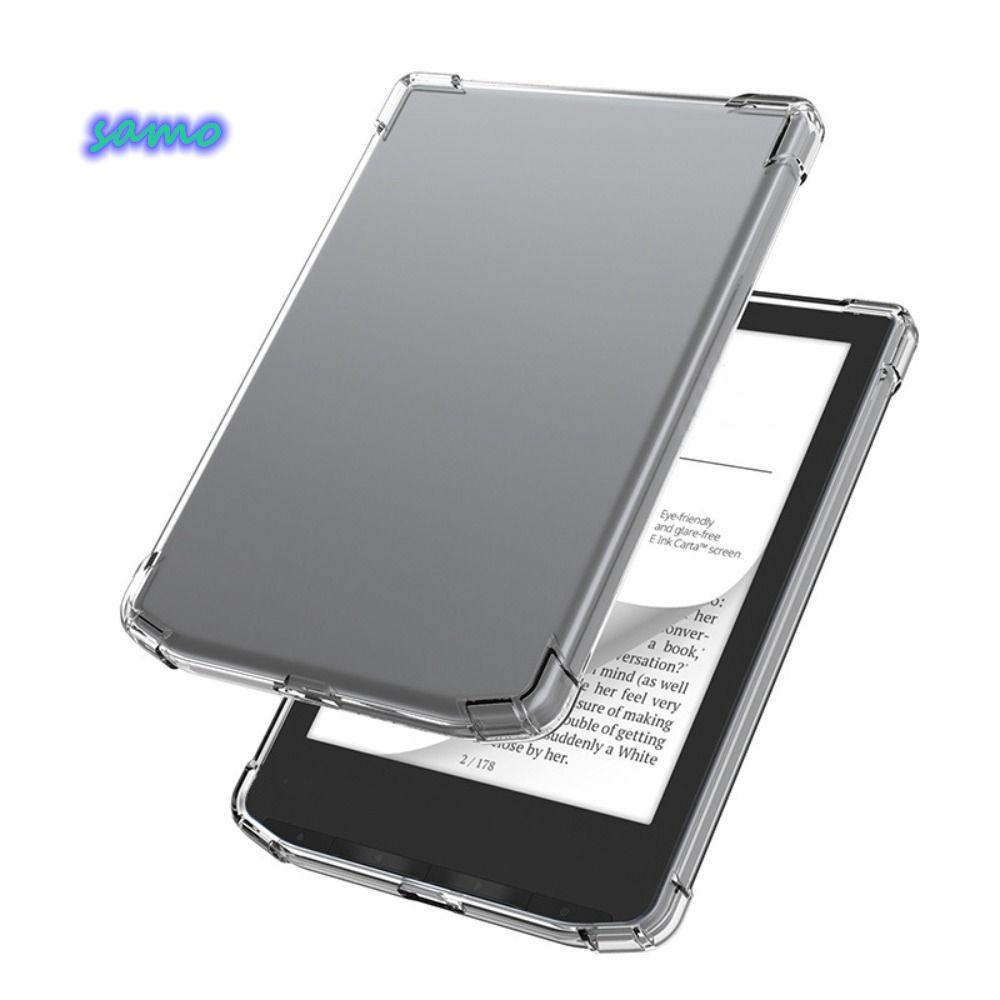 SAMO 6 นิ้ว eReader, Soft TPU PB629/PB634 Funda,โปร่งใสกันกระแทกเกราะป้องกันสําหรับPocketbook Verse/