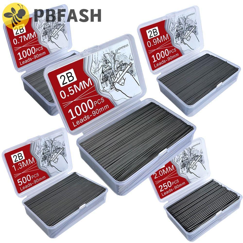 ไส้ดินสอกด PBFASH ความจุขนาดใหญ่ 0.5 0.7 0.9 1.3 2.0 มม. เติมดินสอ Back To School Box 2B Sketching P