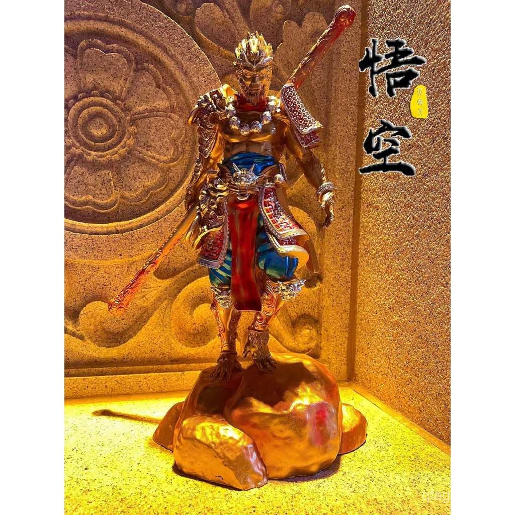 พระพุทธรูปตกแต่งรูปปั้น Monkey King Overcoming การแข่งขันเครื่องประดับ Monkey King Room รูปตํานานไฟฟ