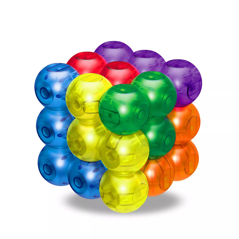 Magnetic Rubiks Cube Creative Magnetic Cube Rubiks Cube Decompression Intelligence การศึกษาจับคู่เด็
