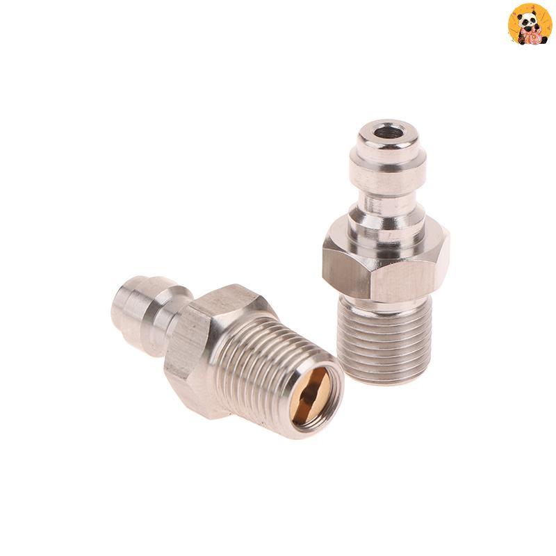 [CO] ขั้วต่อชาย 8MM ชายเกลียว Qui Connect Valve PCP บรรจุพร้อมวาล์ว M10x1 1/8NPT 1/8BSPP สําหรับปั๊ม