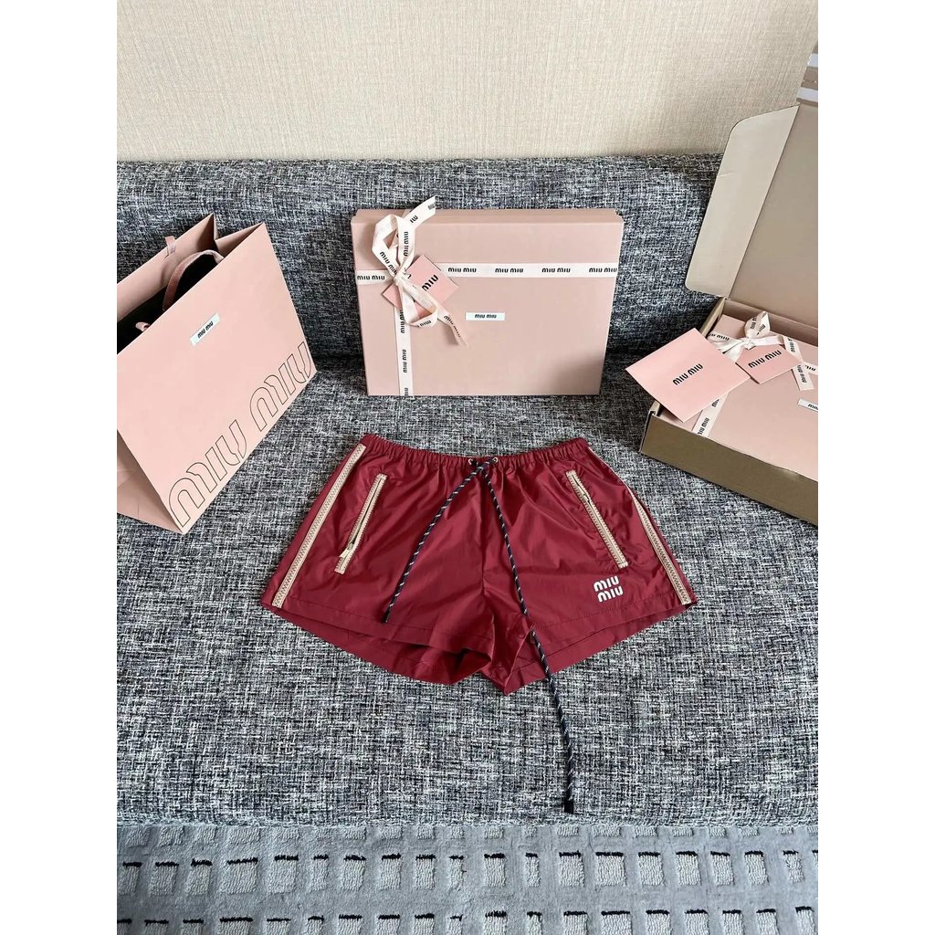 1: 1 Original Label AAA+〔 miumiu 〕 กางเกงขาสั้นผู้หญิง