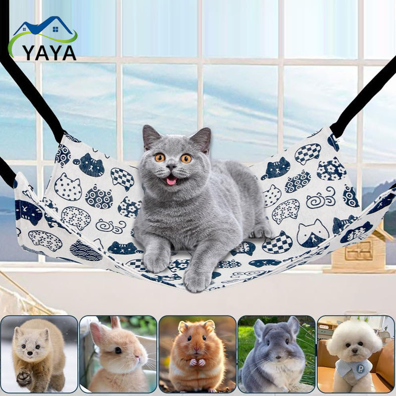 PetStern ที่นอนแมวเกรดพรีเมียม ผ้านุ่มนอนสบาย ดีไซน์สำหรับแขวนในกรงแมว