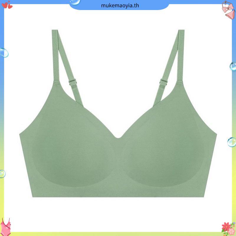 Wacoal Mood ชุดชั้นเนียน บราไร้โครง Smart Size เสริมฟองน้ำ รุ่น MM1F06 สีฟ้า (LT)