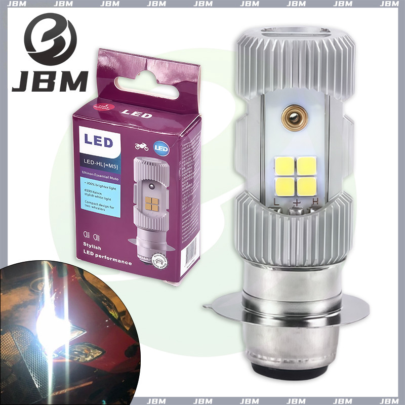 JBM หลอดไฟหน้า LED-HL (M5) แป้นเล็ก T19 สำหรับรถที่ใช้แป้นเล็ก เช่น WAVE125, CLICK, MIO (1 หลอด) COD 100%
