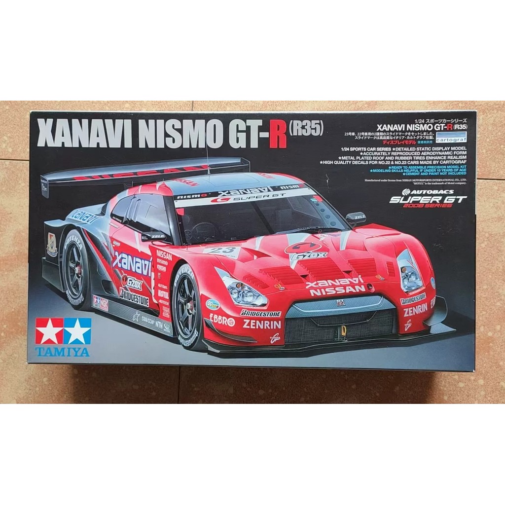 [มาใหม่เดือนพฤษภาคม] Tamiya 24308 GTR R35 Xanavi Nismo 1/24 ยี่ห้อใหม่ Board Piece Intact C Club สติ