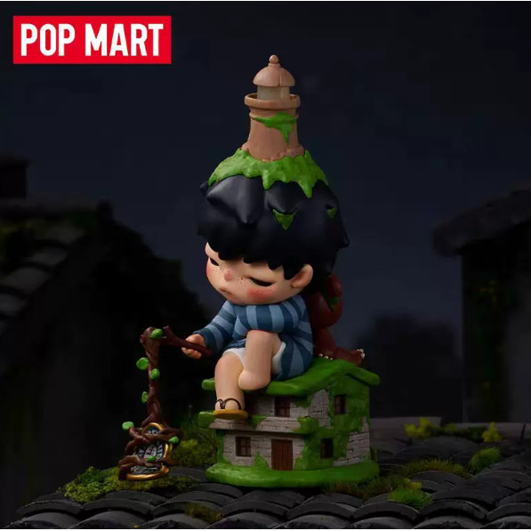 P POPMART Hirono Hirono Hirono Behind Time ของขวัญเครื่องประดับของเล่นทํามือ