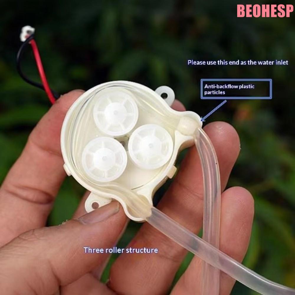 BEOEHESP Micro Peristaltic Pump, DC 5V แปรงโลหะยาปั๊มของเหลว,ปั๊มบีบ 500 RPM เกียร์มอเตอร์ปั๊มน้ํา