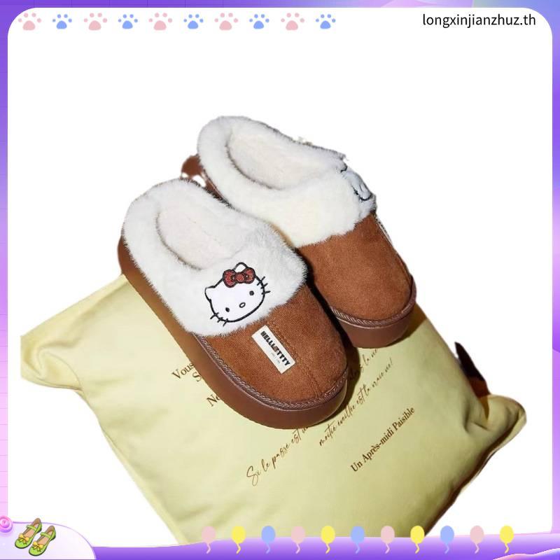 (พร้อมส่งจากไทย) Gukoo x Hello Kitty Slippers รองเท้าคิตตี้