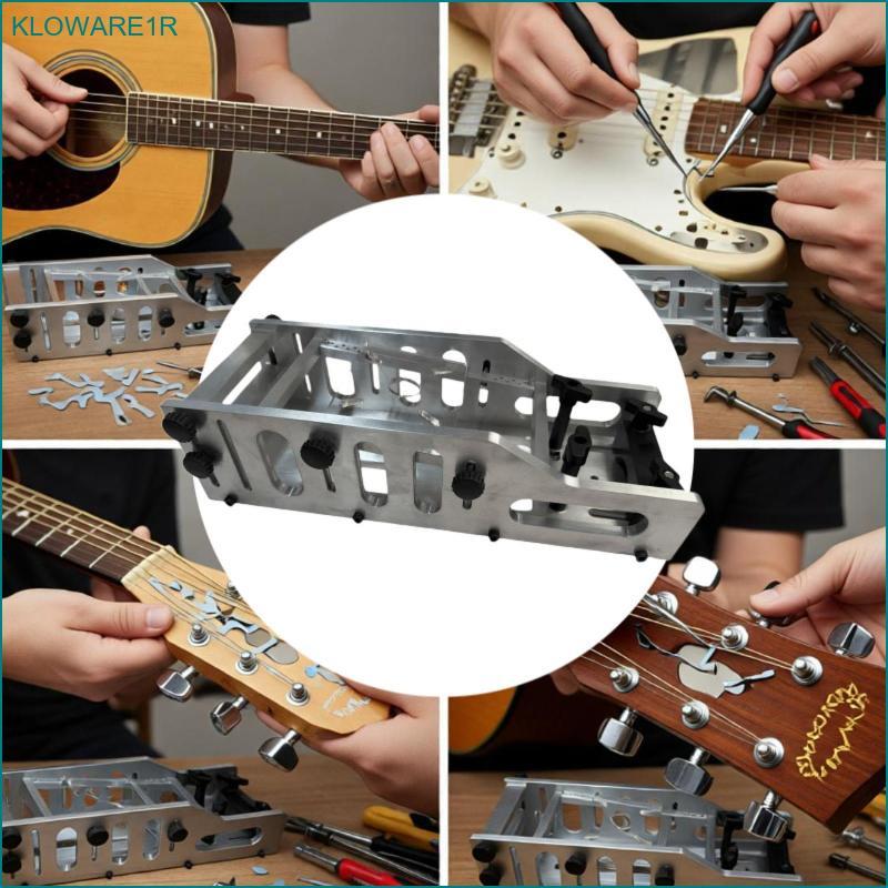 [kloware1r] Guitar Repairing Slot Metal Strengthening Plate ฝัง Pad Luthier Tool Kit สําหรับกีตาร์ H