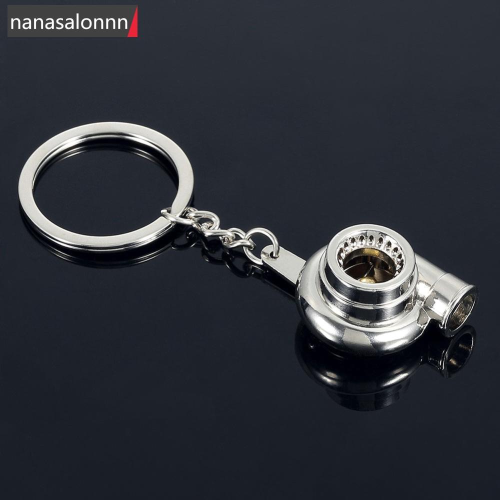 NNL Auto Car Turbo Sleeve Turbo Keychain Spinning Turbine Key Chain Ring Keyring