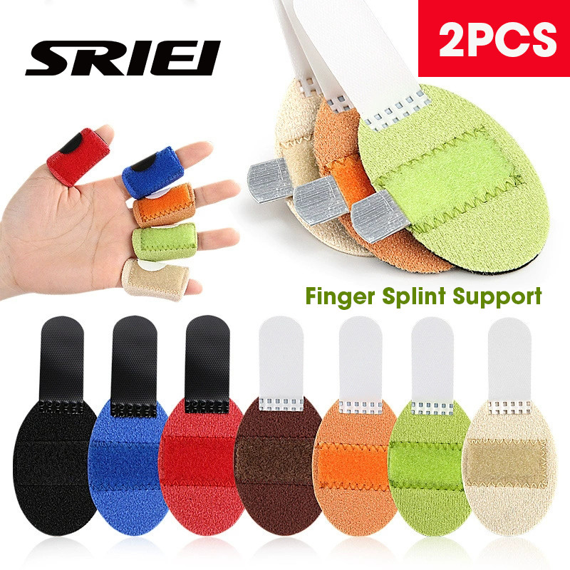 SRIEI 2PCS Trigger Finger Splint Finger Brace สําหรับยืดหรือสนับสนุนสําหรับนิ้วมือ Thumb Brace หัก F
