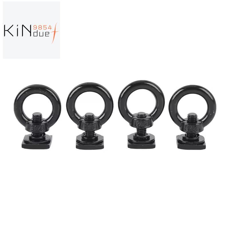4 ชิ้น T Bolt Eye Nut Kit สแตนเลส T Track Mount Tie Down สําหรับถือตาข่ายสินค้า