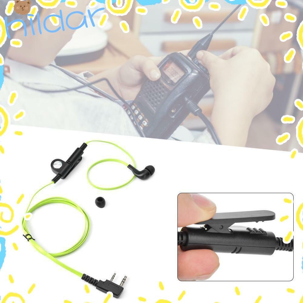 HLAR หูฟัง, 2 Way 2 Pin หูฟัง PTT Mic, วิทยุสองทาง ABS ก๋วยเตี๋ยวสายหูฟังสําหรับ Kenwood Baofeng