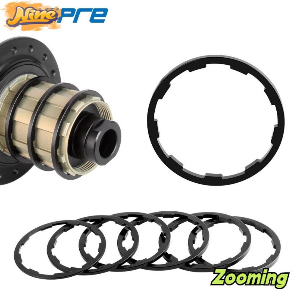 ZOOMING จักรยาน Hub เครื่องซักผ้า,อลูมิเนียม TOOPRE จักรยาน Flywheel Hub Spacers, แฟชั่น 1/1.5/1.85/2/2.18/2.35 มม.จักรยาน Cassette Flywheel Spacer