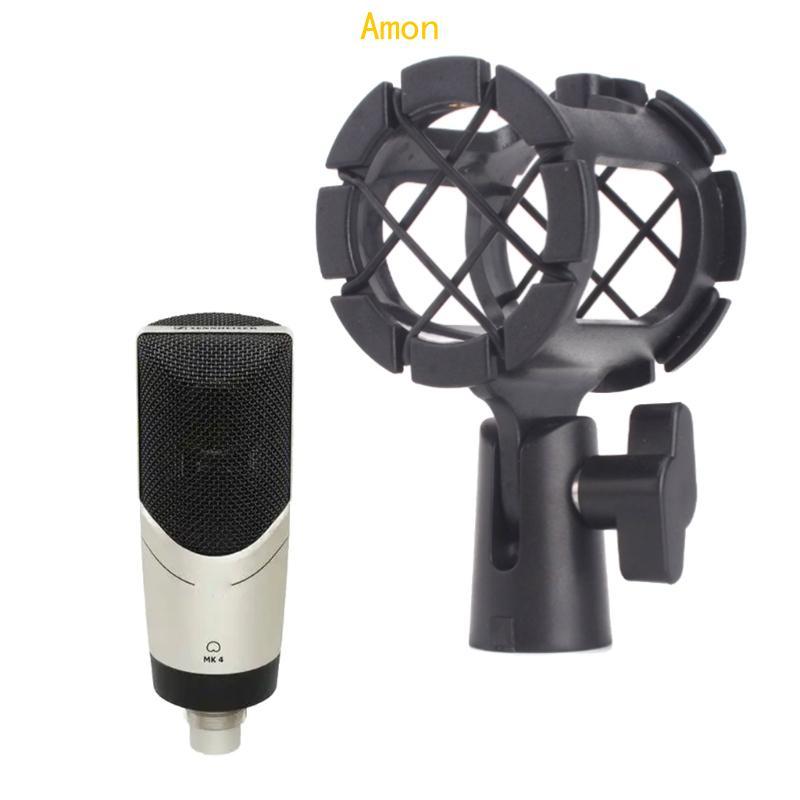 Amon ไมโครโฟนมือถือขนาดเล็ก Shock Mount กล้อง Universal ไมโครโฟน Suspension Shock Mount สําหรับกล้อง