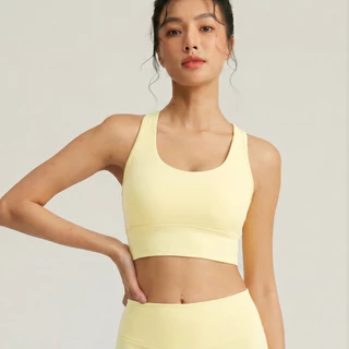 AirActive Yoga Sports Bra Racer Back Wide Shoulder Straps