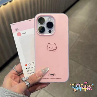 เหมาะสำหรับ OPPO Reno 16 16F 12 12F 5 5F 10 11 13F 4F 5 6Z 7Z 8Z 8T 11F 14F 15 15F 15 Proกรอบโทรศัพท์รูปหมาน้อยกับแมวน่