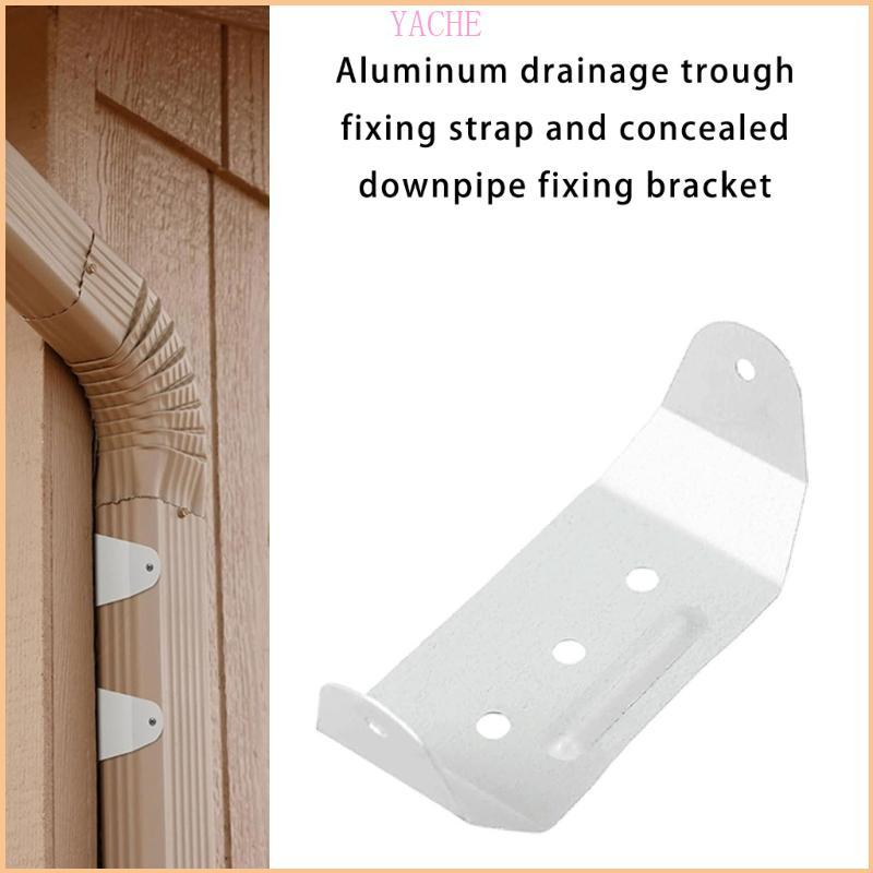 YECHE Gutter Downspout Straps Replacement Aluminium Rain Gutter Straps Enduring