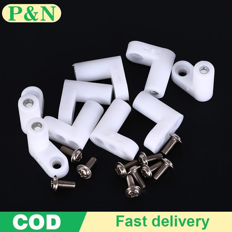[P&N] เท้ายึด pcb พลาสติกคงที่ 10 ชิ้น 20 มม. เท้าประเภท L พร้อมสกรู [cod]