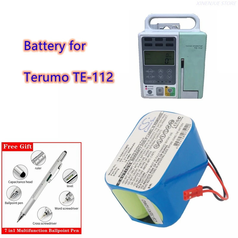 แบตเตอรี่ทางการแพทย์ 7.2V/2000mAh 6N-1200SCK สําหรับ Terumo TE-112