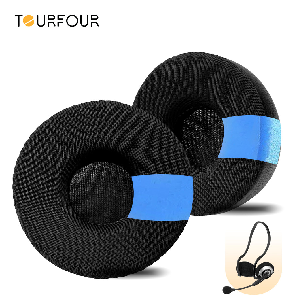 TOURFOUR เปลี่ยนแผ่นรองหูฟังสําหรับ Creative HS-390 หูฟังแผ่นรองหูฟังแขน Earmuffs ชุดหูฟัง