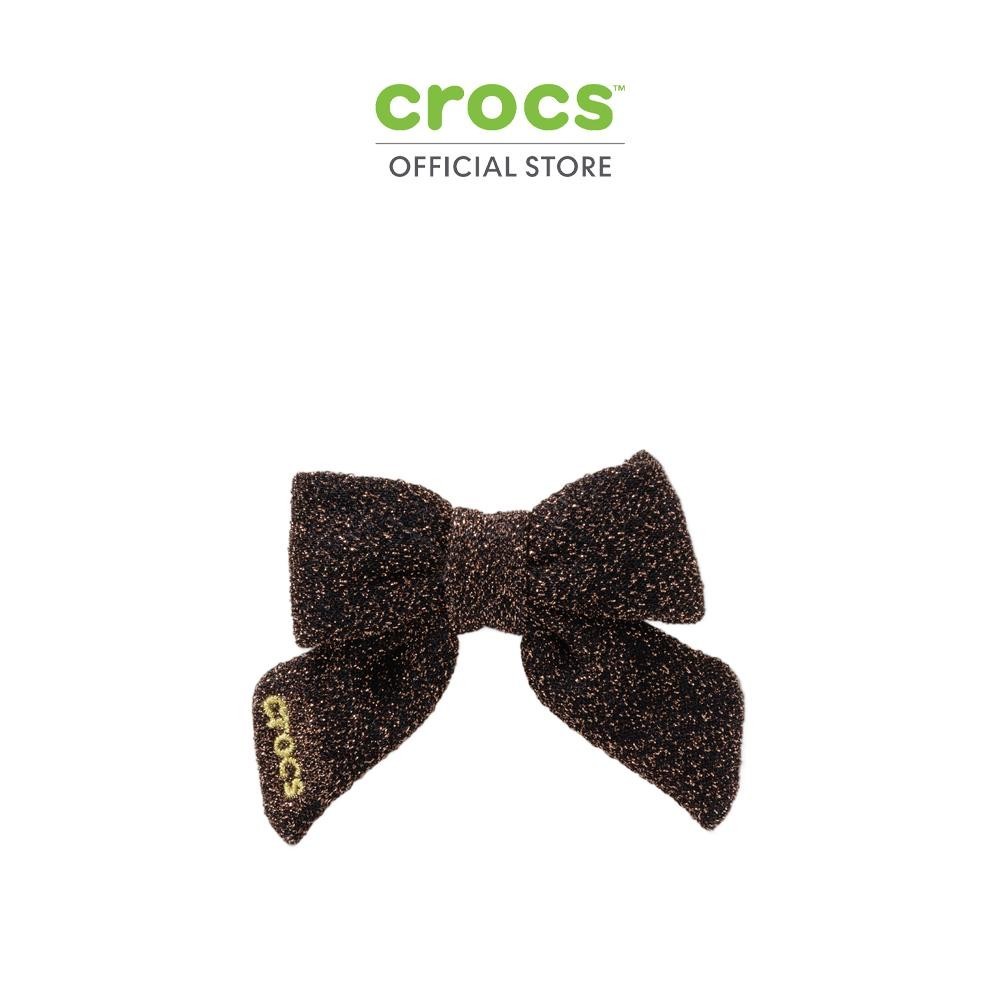 CROCS ตัวติดรองเท้า JIBBITZ™ BROWN GLITTER BOW รุ่น 10016715 - MULTICOLOR