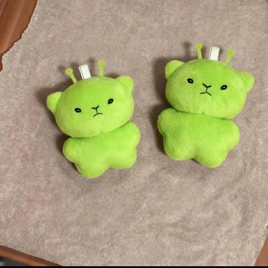 Eggboy Party Hakimi สีเขียว Alien Cat ตุ๊กตาตุ๊กตาแมวแขวนกระเป๋าเครื่องประดับ Party Hakimi สีเขียว A