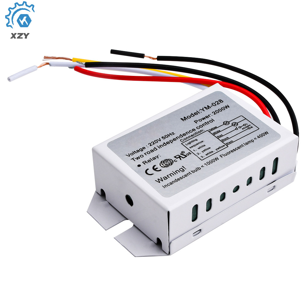 สวิตช์ส่วนดิจิตอล 3 ขั้นตอน 2 ทิศทาง 220V 2-Way Group Segmenter