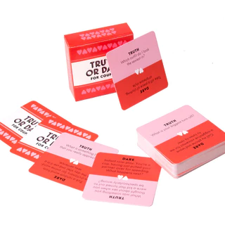 Truth or Dare Card Game (ภาษาอังกฤษ) - บอร์ดเกม For Couples Edition Party Game