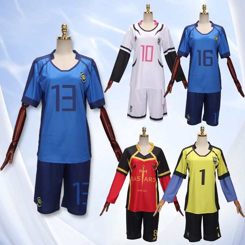 ชุดคอสเพลย์ BLUELOCK, ชุดเสื้อฟุตบอล Isagi Yoichi Nagi Seishiro Chigiri Hyoma