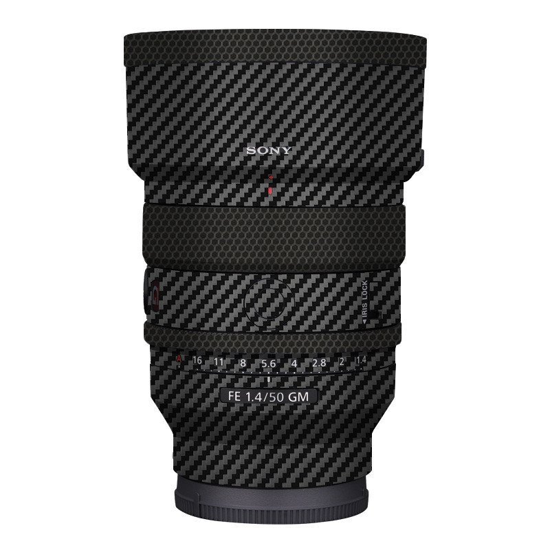 คาร์บอนไฟเบอร์ Sony 50f1.4gm เลนส์เหมาะสําหรับสติกเกอร์ 3m สติกเกอร์ฟิล์ม fe50 Matte 1.4gm ป้องกัน V