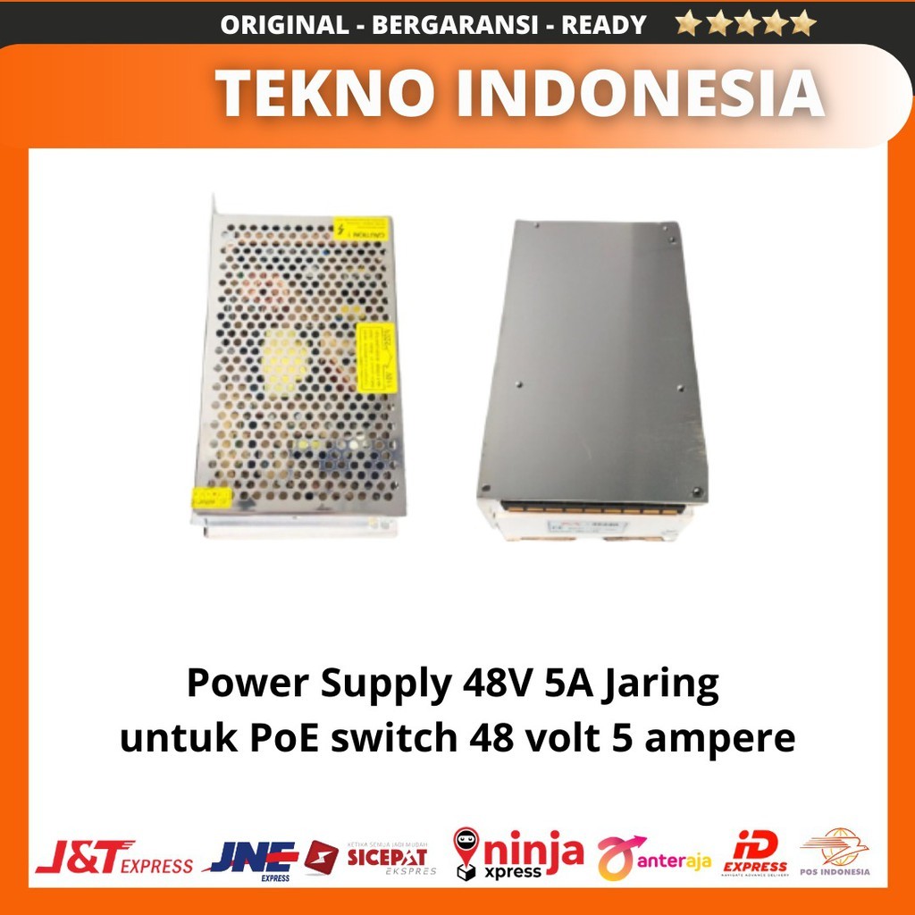 48V 5A / 48 โวลต์ 5 Ampere Net Power Supply สําหรับ PoE Switch / Starlink / กล้องวงจรปิด